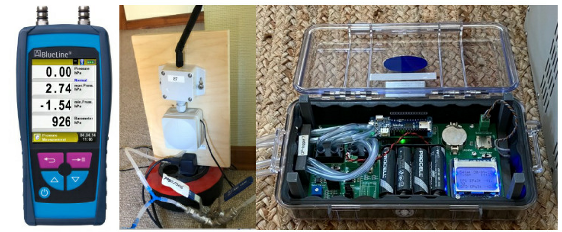 Testhus: Differenstryklogninger ifm. indeluftundersøgelser