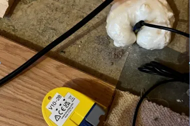 Testhus: Kuldepåvirkning ved ventilation under gulv
